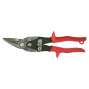 WISS Metalmaster offset aviation snip - right hand snip cuts left curves and straight RED - 245mm